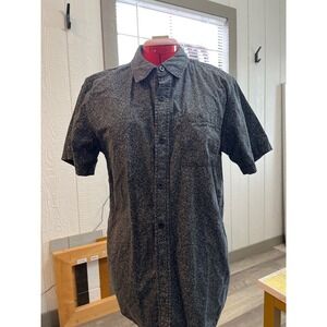 Pacsun Los Angeles Men's Speckled Short Sleeve Button Up Shirt Size M